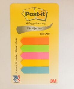 Giấy note 5 màu nhựa 3M