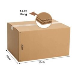 Thùng Giấy Carton (40x40x30) - 5 lớp