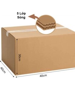 Thùng Giấy Carton (40x40x30) - 5 lớp