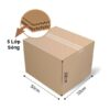 Thùng Giấy Carton (50x50x50) - 5 lớp