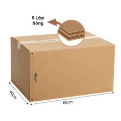 Thùng Giấy Carton (60x40x40) - 5 lớp