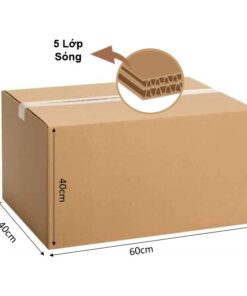 Thùng Giấy Carton (60x40x40) - 5 lớp