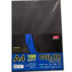 GRAND - Bìa Màu A4 ĐB Black 180gsm - Màu Đen
